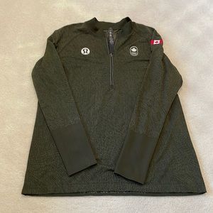 Team Canada Swiftly Tech Half Zip 2.0 Online Only Women’s Size 16 Dark Olive